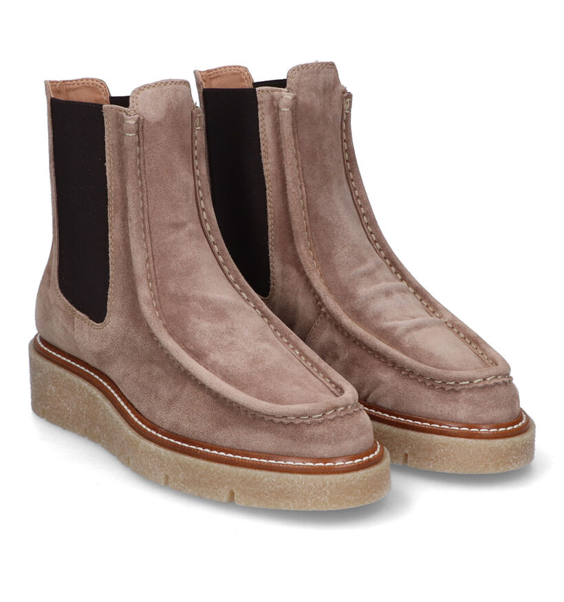 Weekend Bottines Chelsea en Taupe pour femmes (317690)