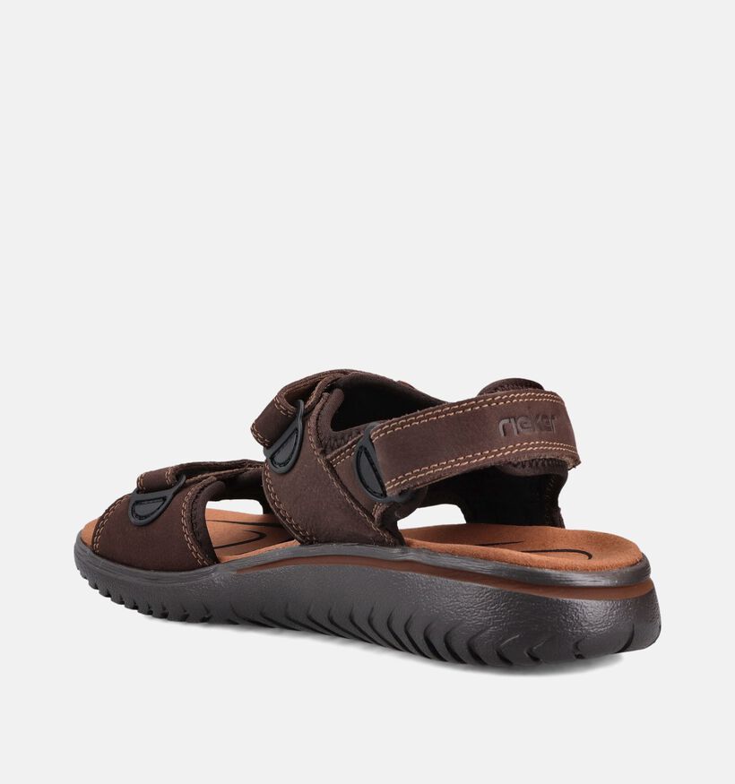 Rieker Donkerbruine Sandalen voor heren (370511)