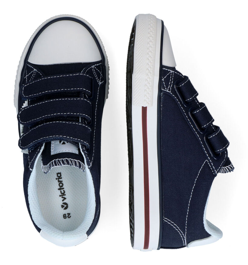 Victoria Blauwe Sneakers in stof (310265)