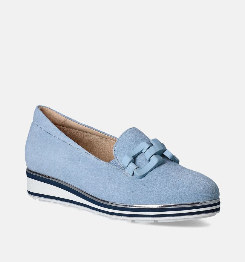 Softwaves Chaussures sans lacets talon compensé en Bleu pour femmes (357557) - pour semelles orthopédiques