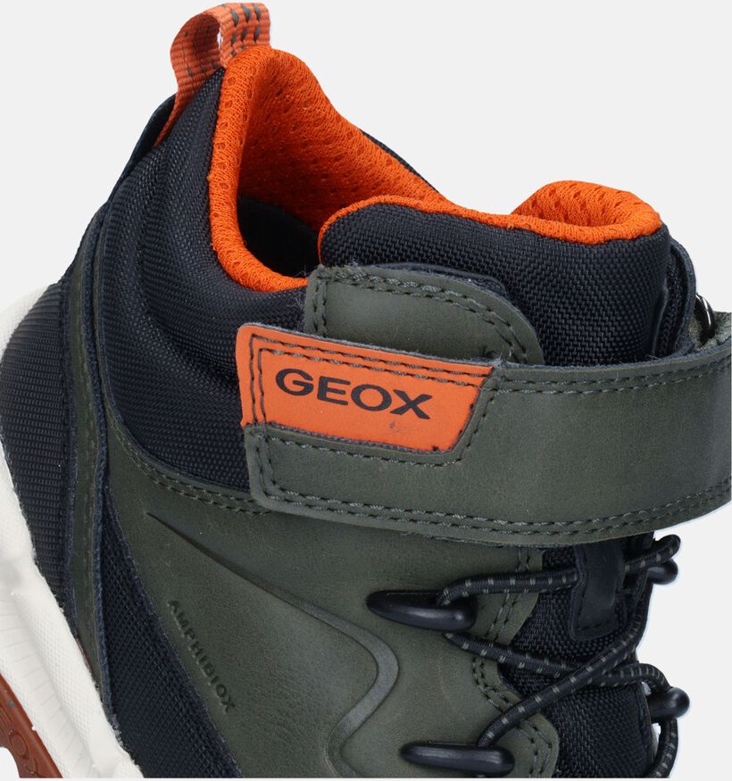 Geox Flexyper Kaki Hoge schoenen voor jongens (344565) - geschikt voor steunzolen