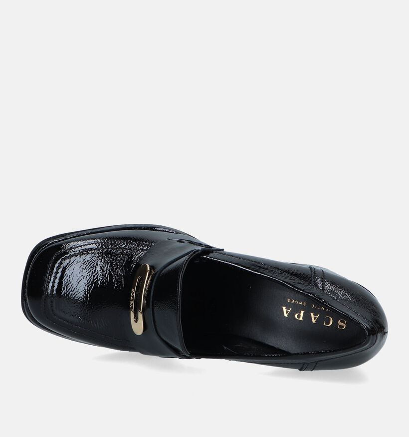 Scapa Mocassins avec talon en Noir pour femmes (332752)