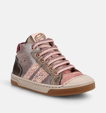 STONES and BONES High Boots Beige/Roze