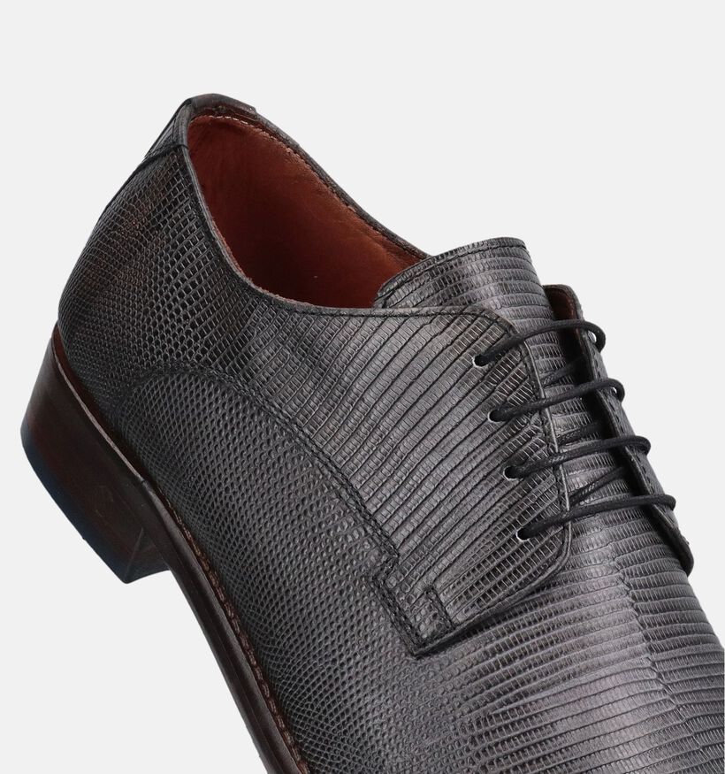 Ambiorix Jurassic Zwarte Geklede Veterschoenen voor heren (381998)