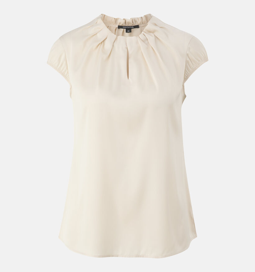 comma Beige T-shirt voor dames (337498)