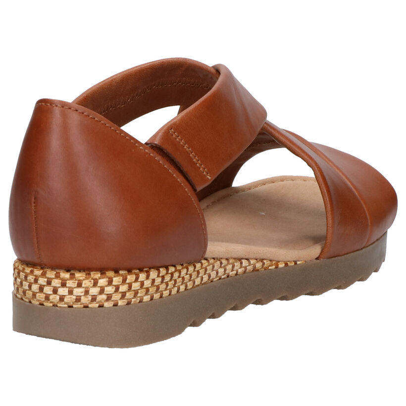 Gabor Cognac Sandalen in leer (265834)