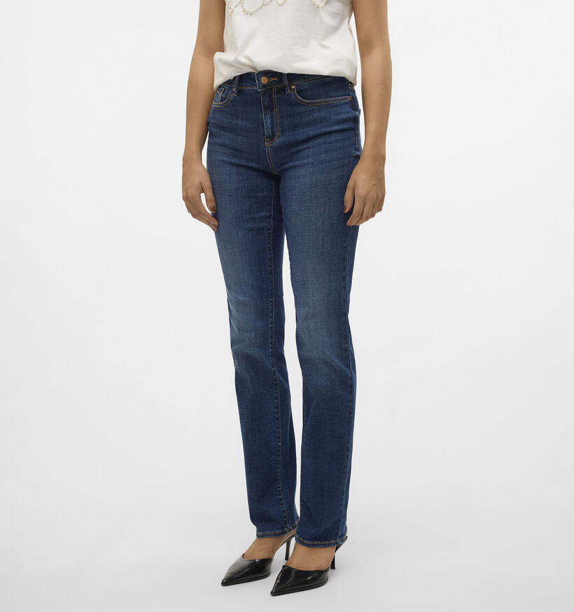 Vero Moda Flash Donkerblauwe Straight Leg Jeans voor dames (377637)