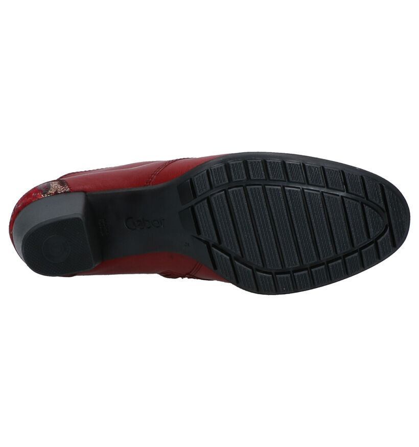 Gabor Bottillons en Rouge en cuir (260506)