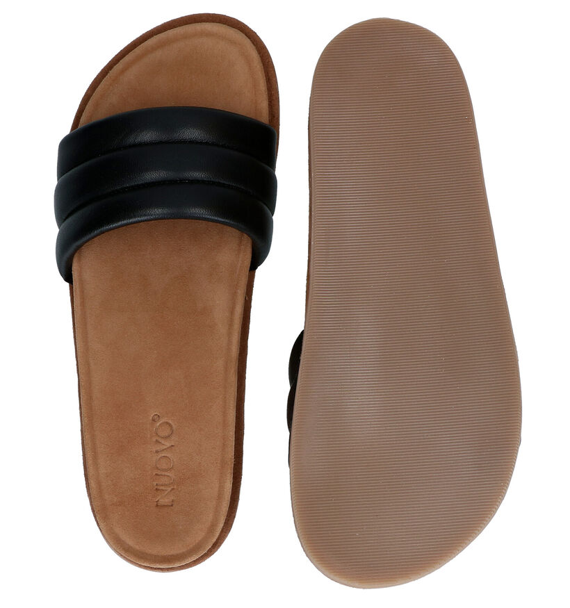 Inuovo Nu-pieds plates en Noir pour femmes (292689)