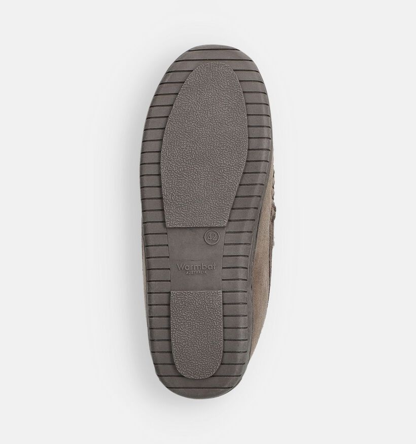 Grizzly Gesloten pantoffels Taupe voor heren (363338)