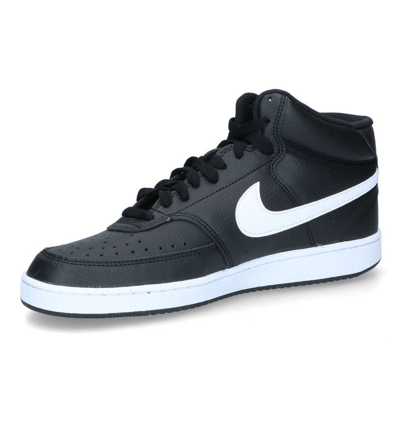 Nike Court Vision Mid Baskets en Noir pour hommes (325144)