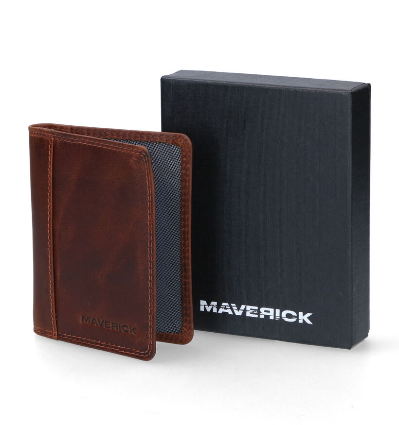 Maverick Porte-cartes en Brun pour hommes (331103)