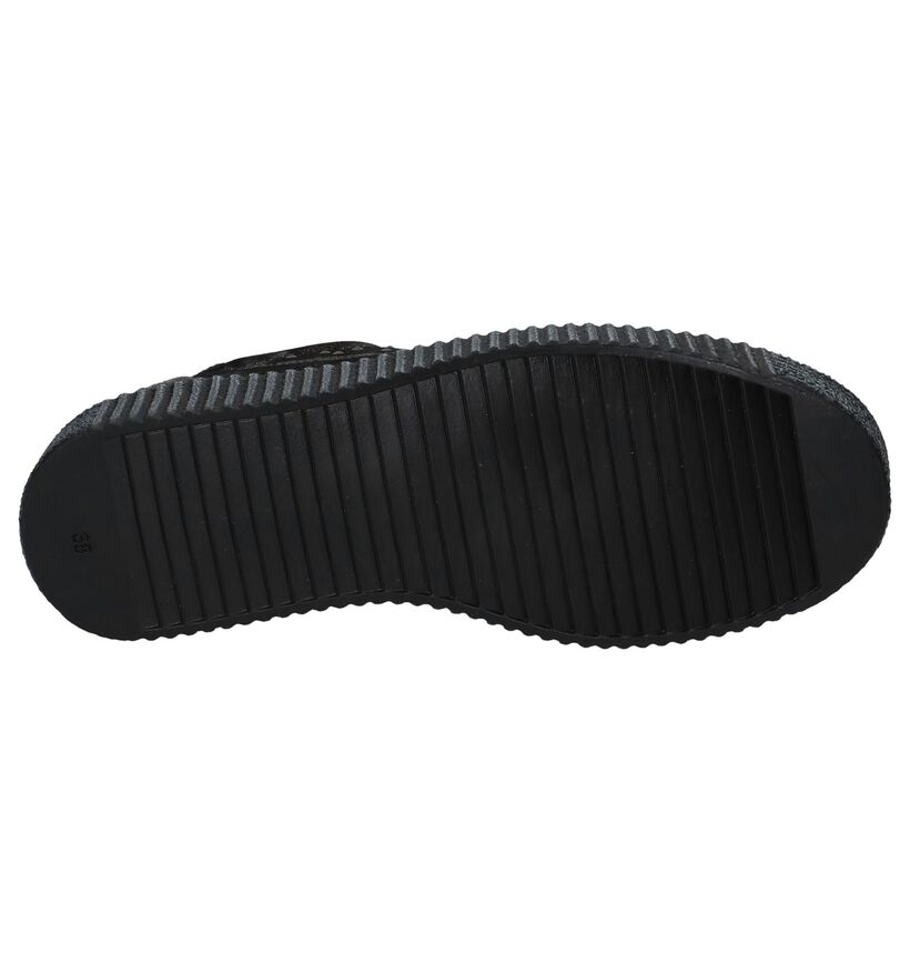 Donker Grijze Sneakers met Creeper Zolen NeroGiardini in lakleer (226481)