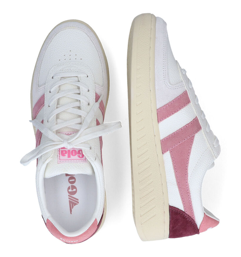 Gola Grandslam Trident Baskets en Blanc pour femmes (368318) - pour semelles orthop&eacute;diques