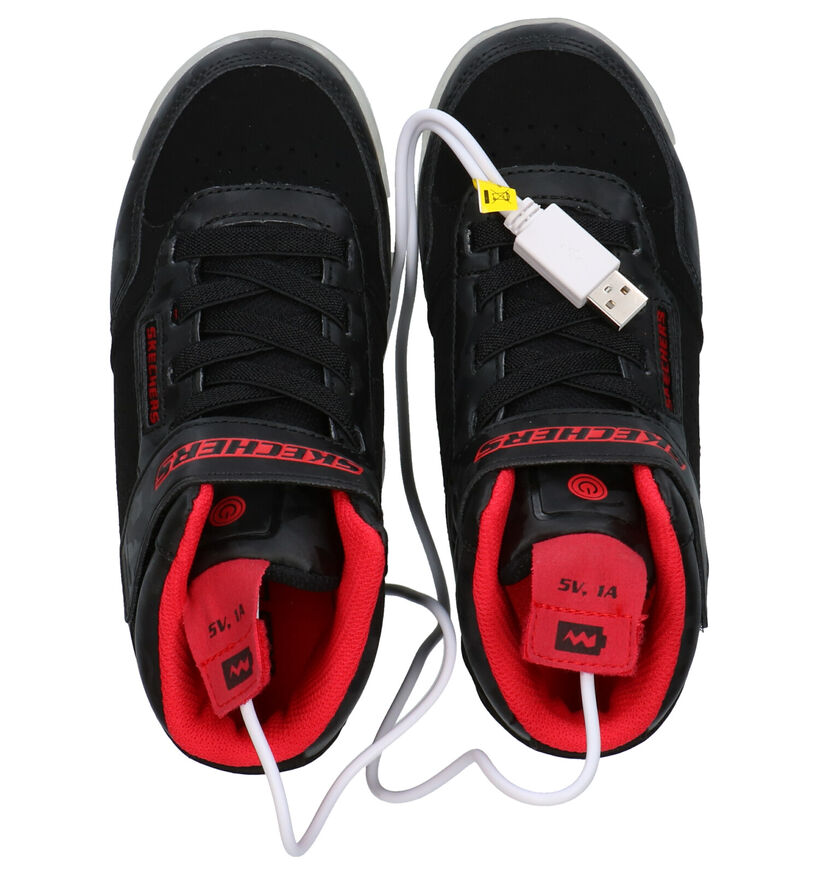 Skechers Ice Lights Ultra Zwarte Sneakers in kunstleer (294011)