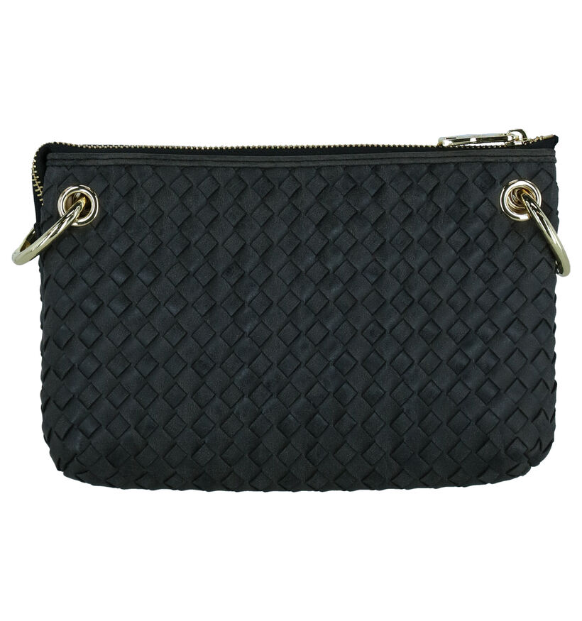 Kisses of Pearl Tess Sac porté croisé en Noir en simili cuir (261965)