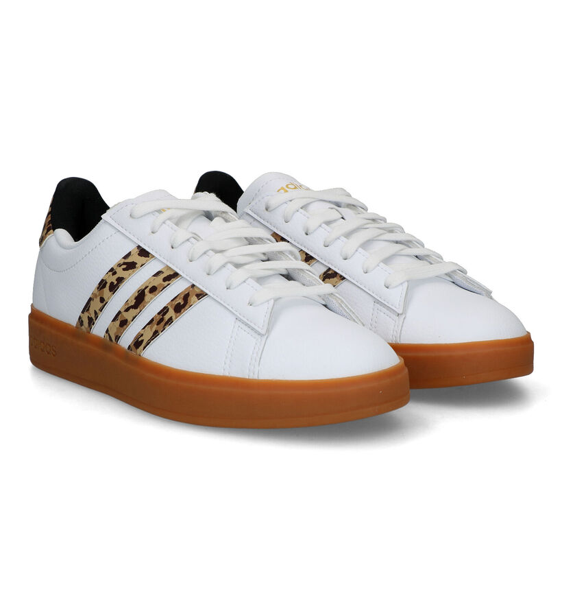 adidas Grand Court 2.0 Baskets sportives en Blanc pour femmes (356989) - pour semelles orthopédiques