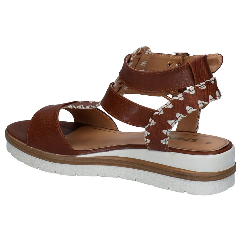 Sprox Cognac Sandalen voor dames (292584)