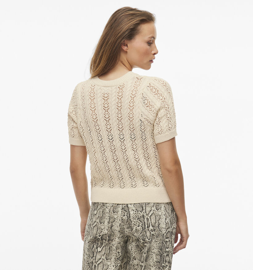 Vila Toto Beige Cable trui voor dames (351791)