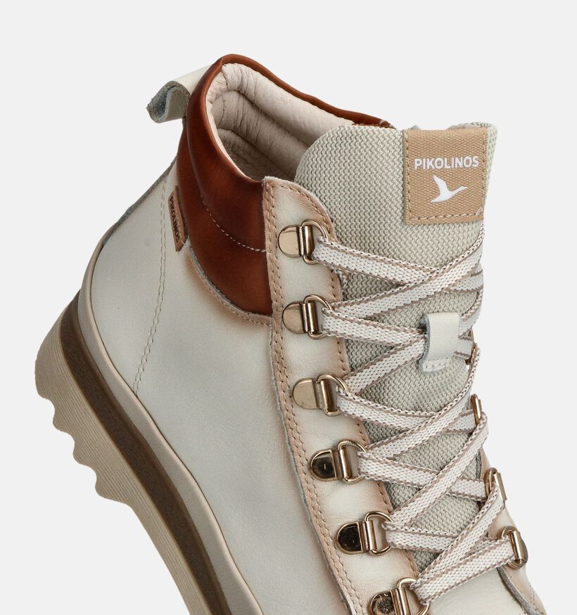 Pikolinos Vigo Boots à lacets en Écru pour femmes (363858) - pour semelles orthopédiques