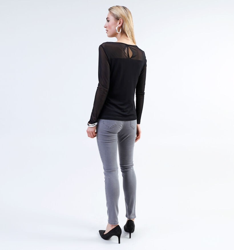 comma Zwart T-shirt voor dames (334758)