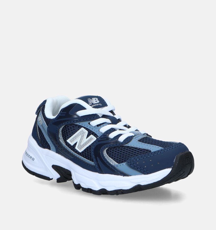 New Balance 530 Baskets basses en Beige pour garçons, filles (353432) - pour semelles orthopédiques