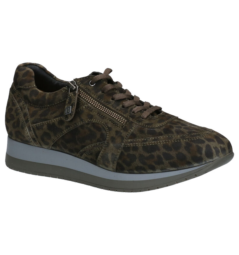 Helioform Chaussures plates en Cognac en nubuck (262411)