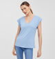 Vero Moda Filli T-shirt en Bleu pour femmes (337250)