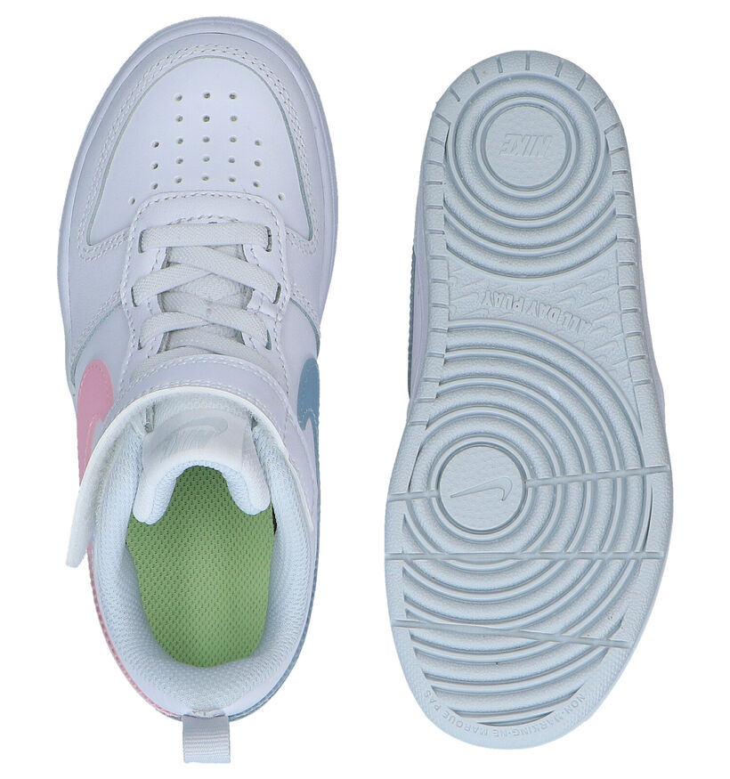 Nike Court Borough Low Witte Sneakers voor jongens, meisjes (302140)