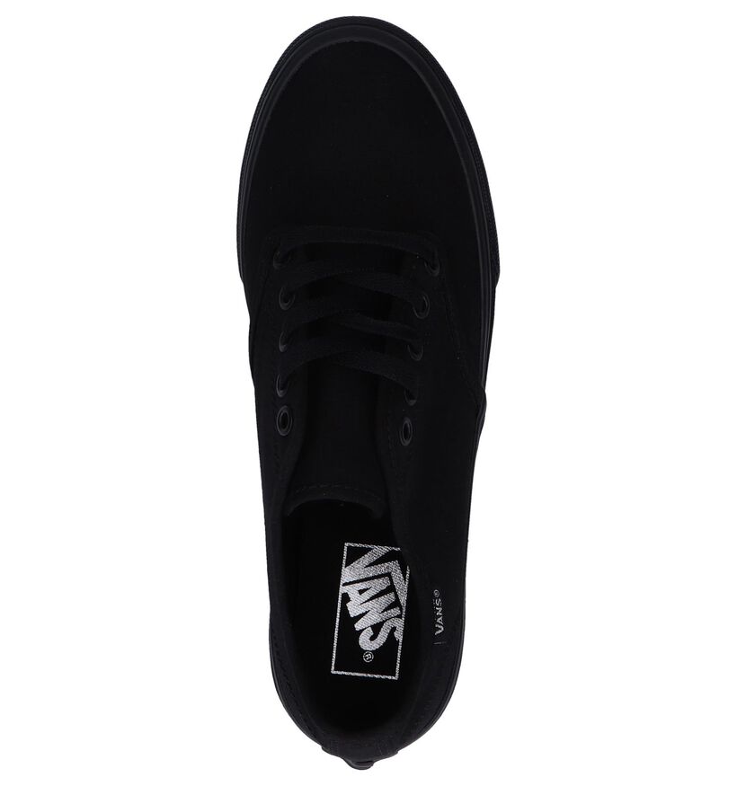 Vans Camden Stripe Baskets Skate en Noir en textile (253465)