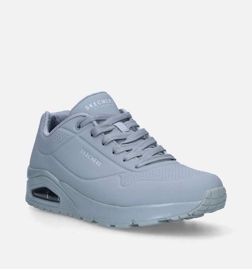 Skechers Uno Stand On Air Baskets en Gris pour hommes (340830)