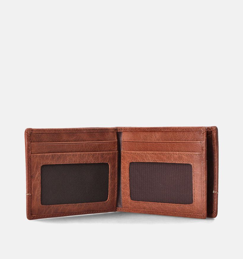 Maverick Portefeuilles en Cognac pour hommes (365801)