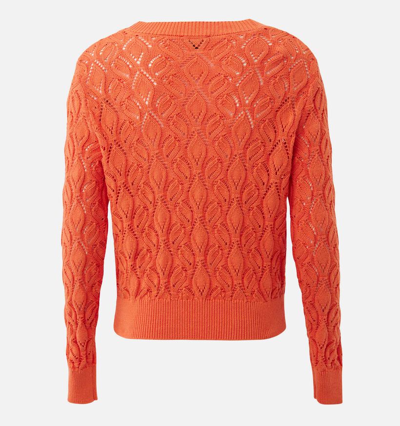 Mexx Flower Knit Oranje Cardigan voor dames (368530)