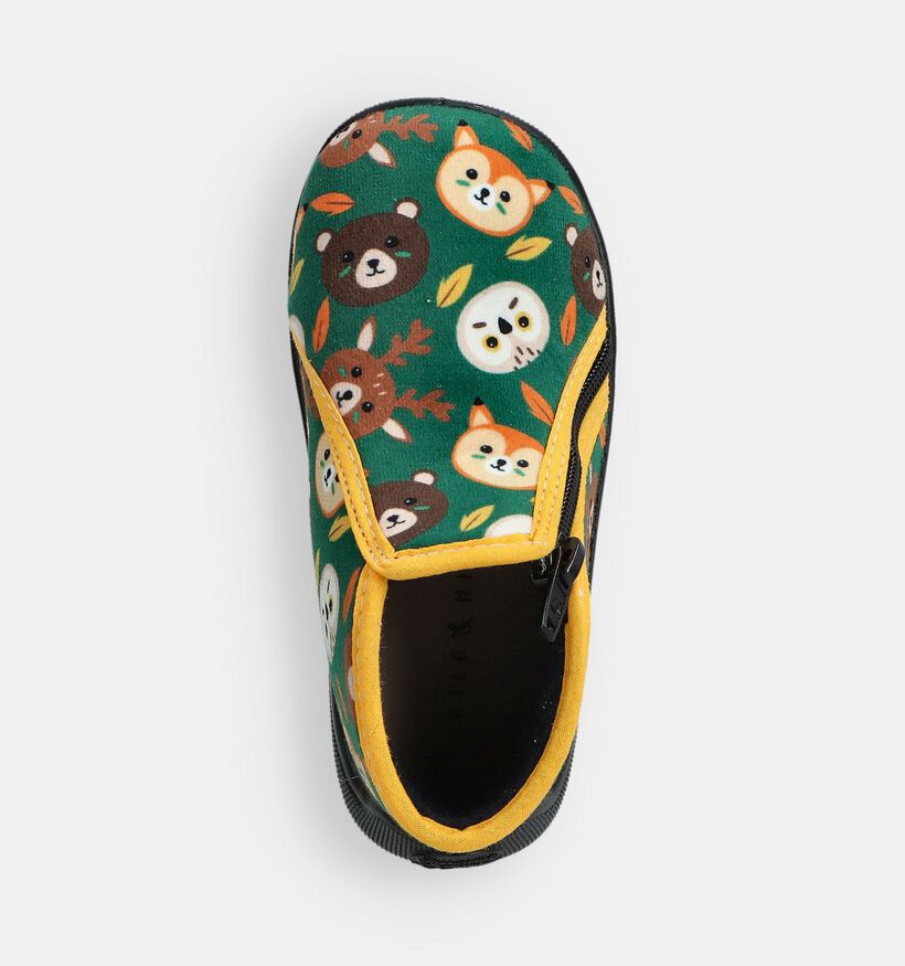 Milo & Mila Woodland Groene Pantoffels voor meisjes, jongens (364923) - geschikt voor steunzolen