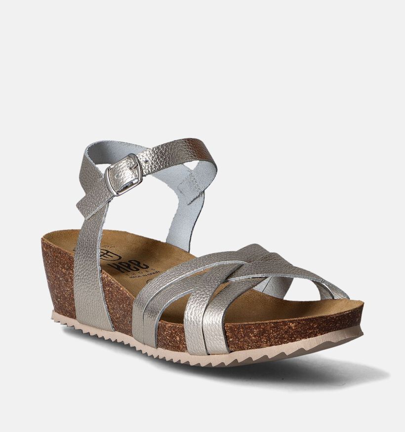 Hee Gouden Sandalen met sleehak voor dames (354793)