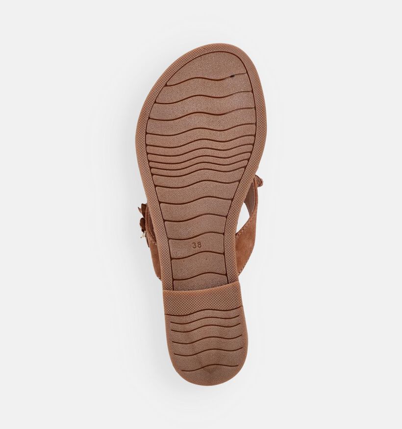 Marco Tozzi Tongs en Cognac pour femmes (371851)