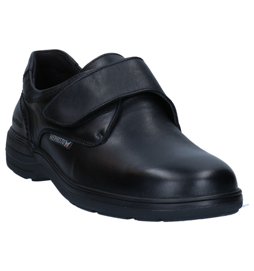 Mephisto Delio Riko Chaussures à velcro en Noir pour hommes (298247) - pour semelles orthopédiques