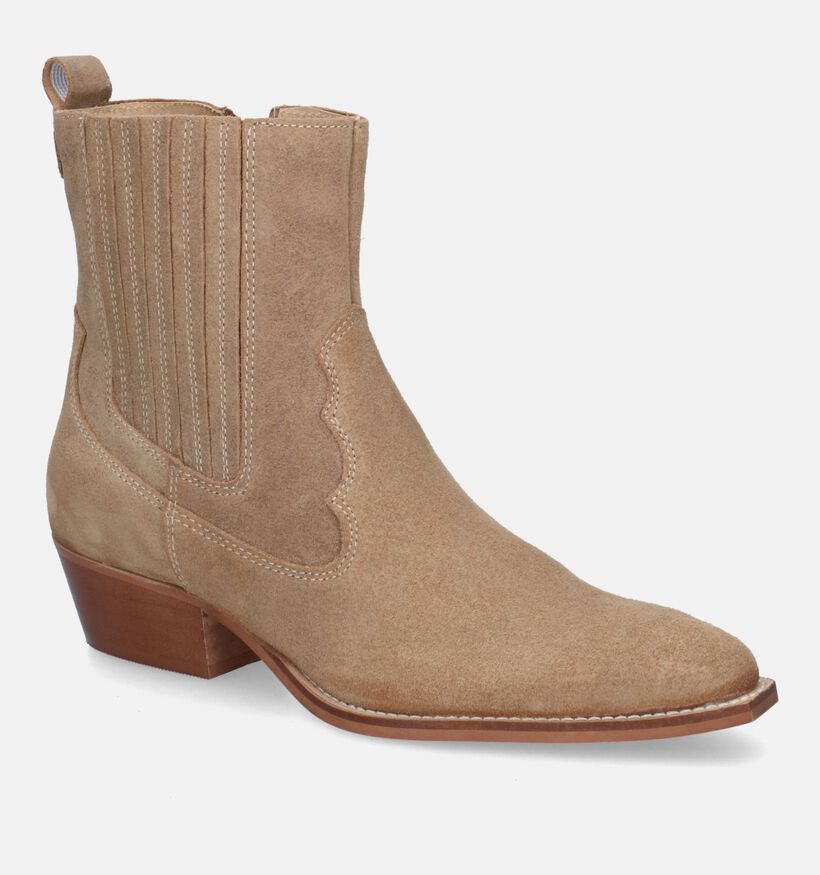 Poelman Camel Cowboy Boots voor dames (324931)