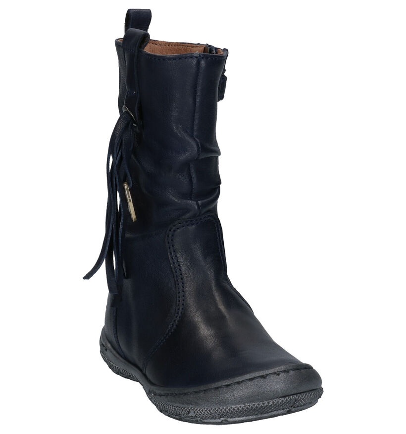 FR by Romagnoli Bottes courtes en Bleu foncé en cuir (255646)