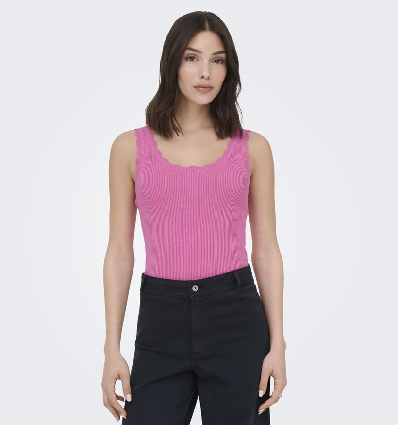 JDY Nanna Scallop Edge Roze Top voor dames (374857)