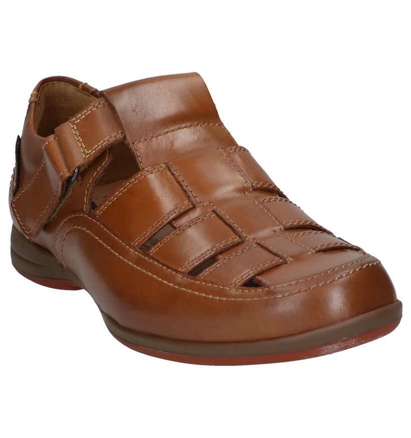 Cognac Sandalen Mephisto Rafael Antica in leer (246474)