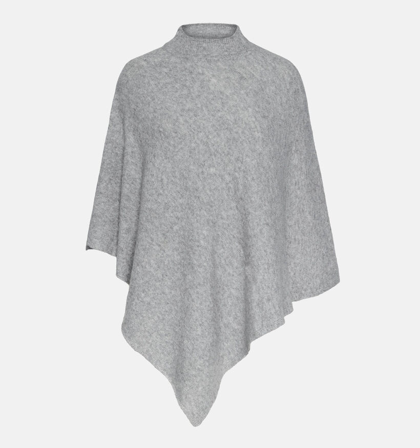 Pieces Fortuna Grijze Poncho voor dames (344998)