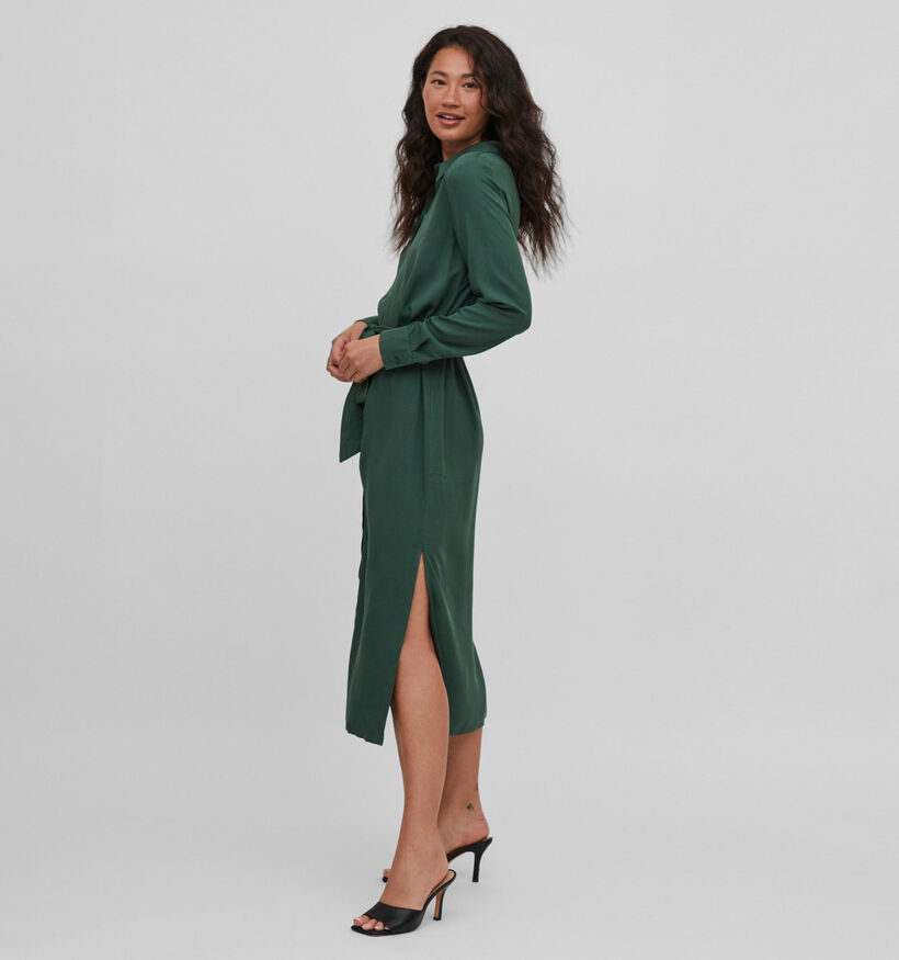 Vila Morose Robe chemise en Vert pour femmes (335488)