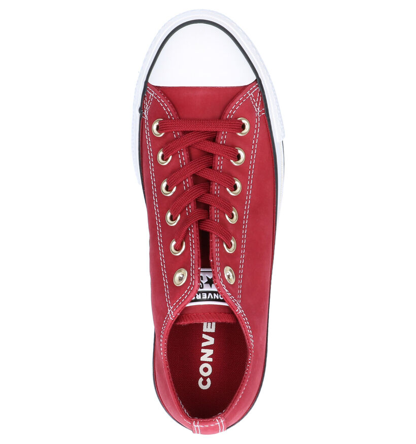 Converse Chuck Taylor AS Lift OX Rode Sneakers in nubuck (253199)