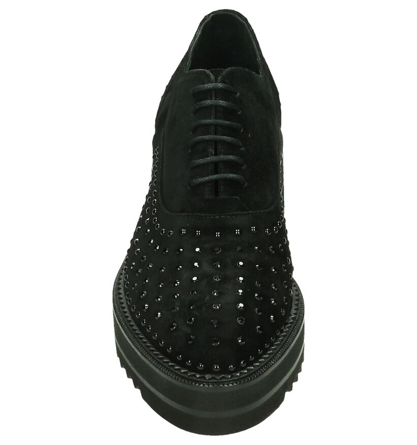 Zinda Chaussures à lacets en Noir en daim (185273)