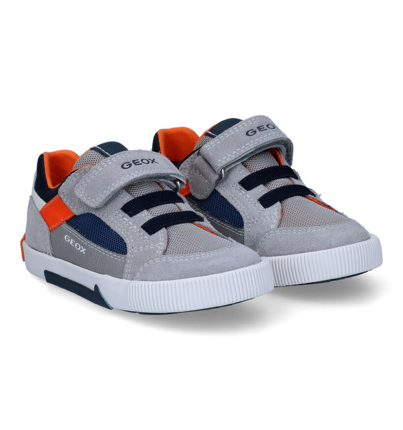 Geox Kilwi Grijze Sneakers in daim (303783)