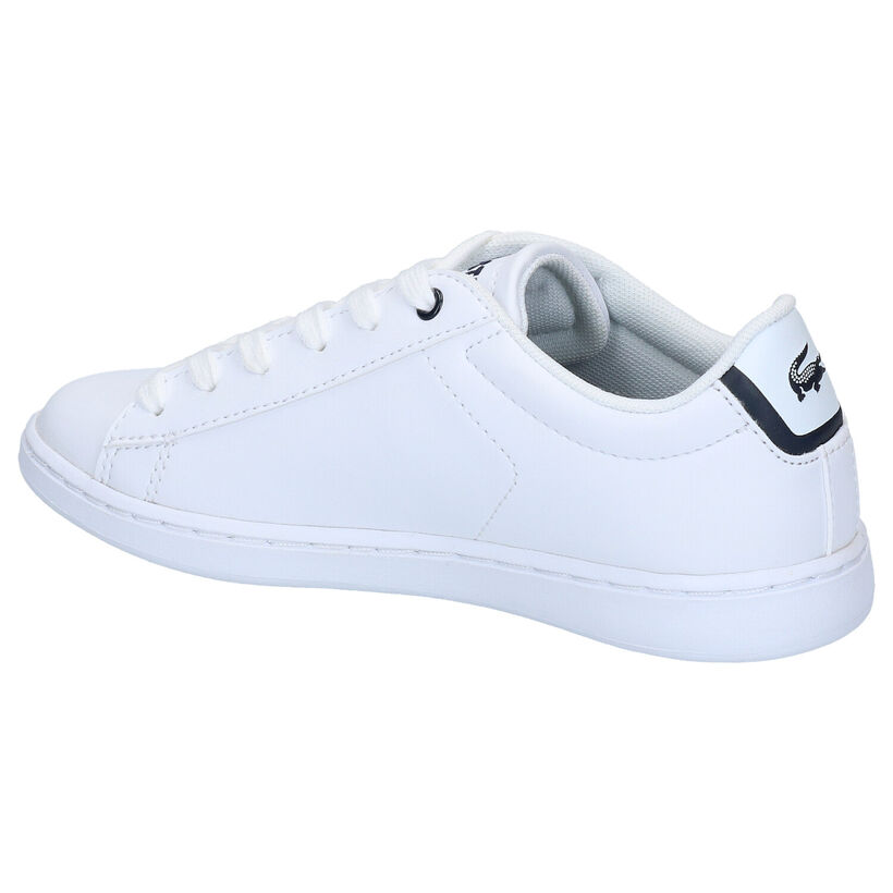 Lacoste Carnaby Evo Witte Veterschoenen in leer (289809)