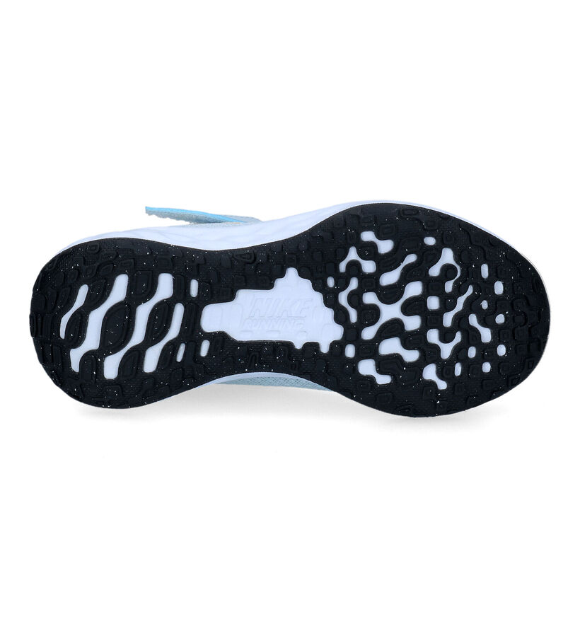 Nike Revolution Baskets en Bleu en simili cuir (309003)