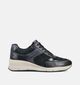 Tamaris Blauwe Veterschoenen voor dames (360620) - geschikt voor steunzolen
