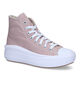 Converse Chuck Taylor AS Move Platform Baskets en Noir en textile (325497)